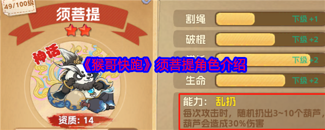 《猴哥快跑》须菩提角色介绍