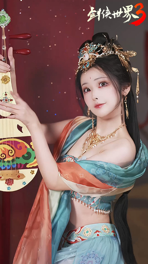 神女现江湖 《剑侠世界3》颜值达人演绎飞天神韵