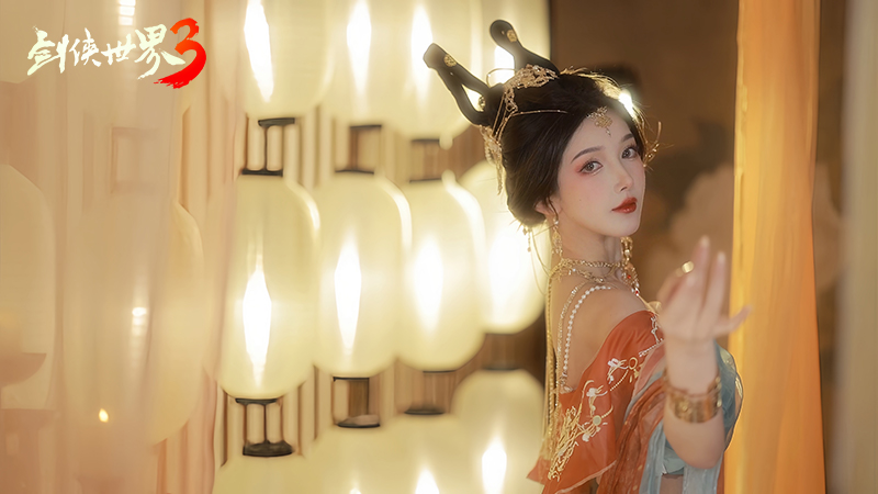 神女现江湖 《剑侠世界3》颜值达人演绎飞天神韵