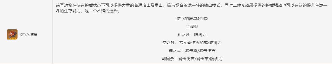 原神4.4荒泷一斗选什么圣遗物-荒泷一斗圣遗物推荐