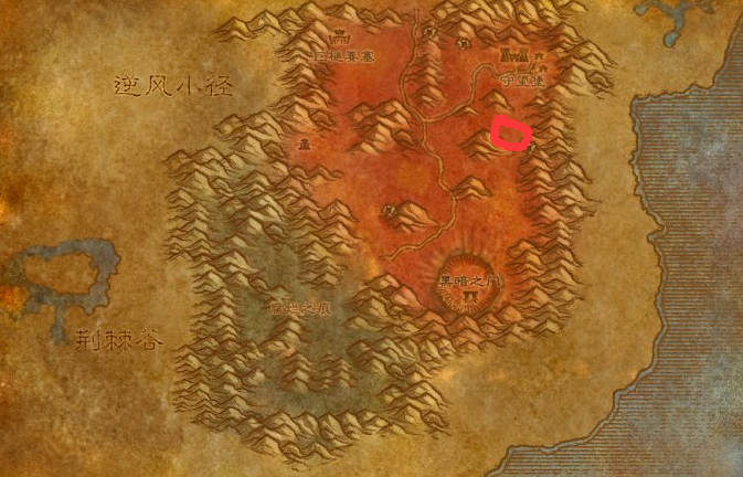 魔兽世界盘蛇谷在哪_wow怀旧服探索诅咒之地成就盘蛇谷位置坐标