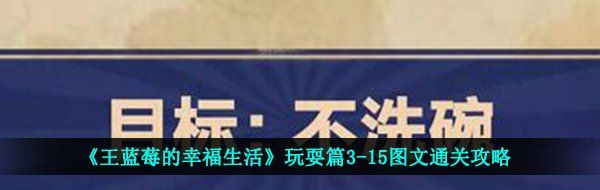《王蓝莓的幸福生活》玩耍篇3-15图文通关攻略