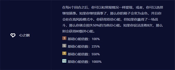 云顶之弈心之钢怎么运营
