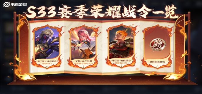 王者荣耀s33战令皮肤