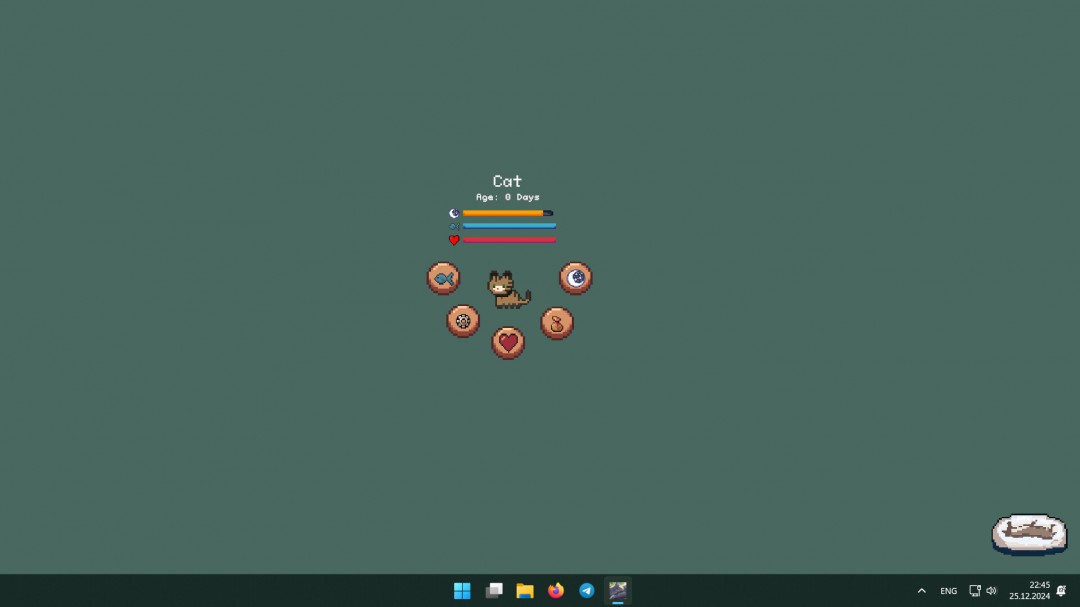休闲挂机桌面宠物游戏《屏幕上的猫》登Steam6