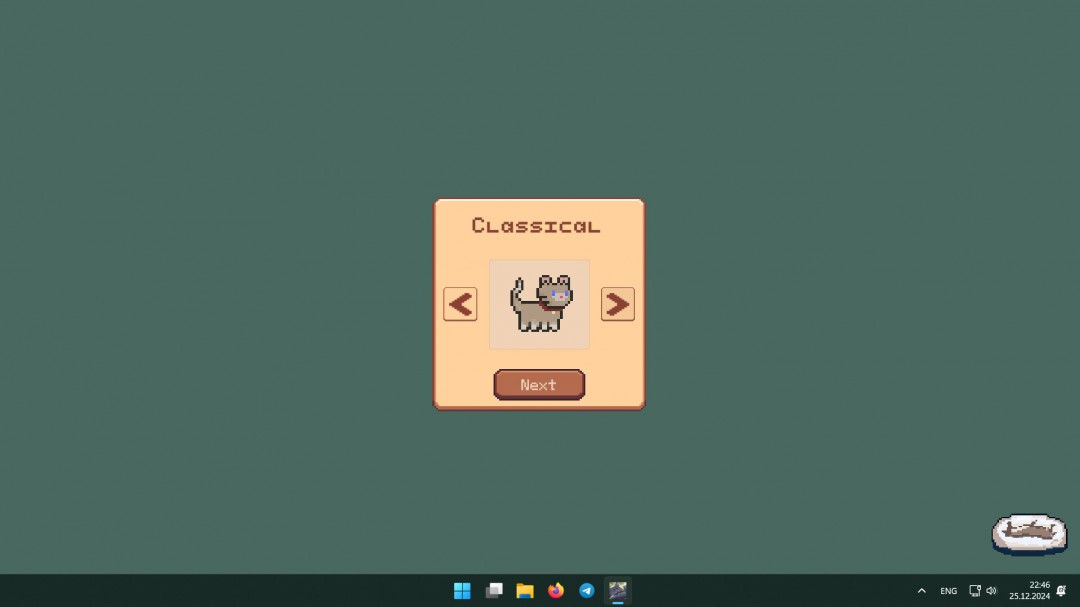 休闲挂机桌面宠物游戏《屏幕上的猫》登Steam4