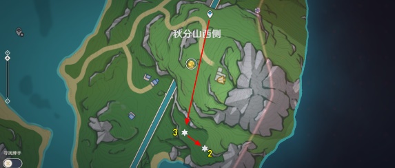 原神虹彩蔷薇位置路线图一览图二