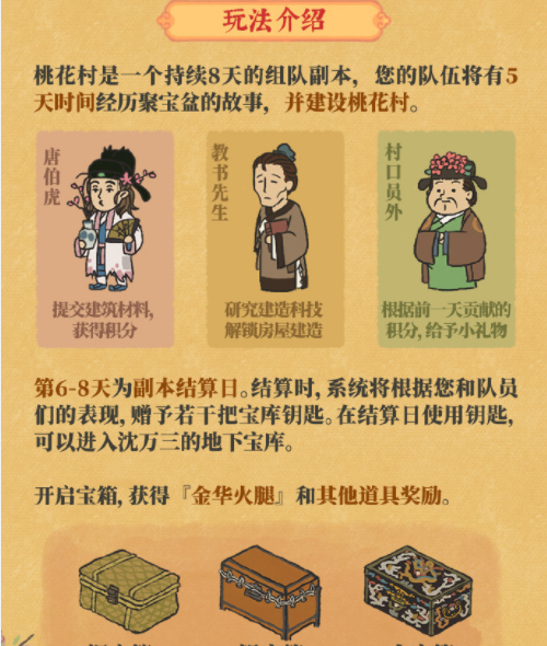 《江南百景图》探秘桃花村即将开启说明