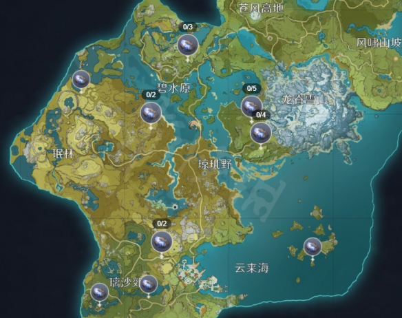 原神夜泊石采集位置介绍1