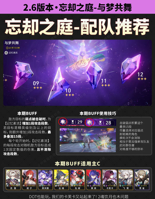 《崩坏星穹铁道》2.6忘却之庭配队阵容推荐2
