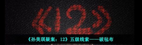 《孙美琪疑案：12》五级线索——破毡布