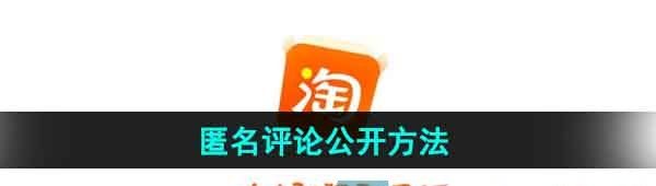 《淘宝》匿名评论公开方法