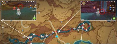 《原神》4.1悼灵花采集路线