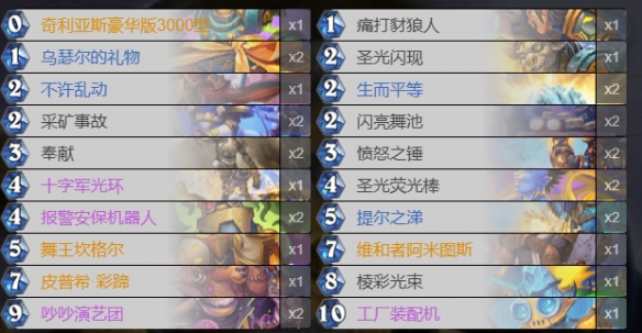 《炉石传说》大哥骑卡组推荐