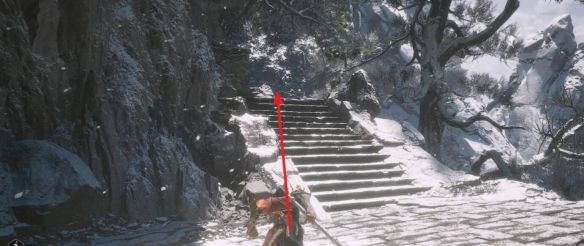 《黑神话悟空》一念壁石道旁打坐点位置