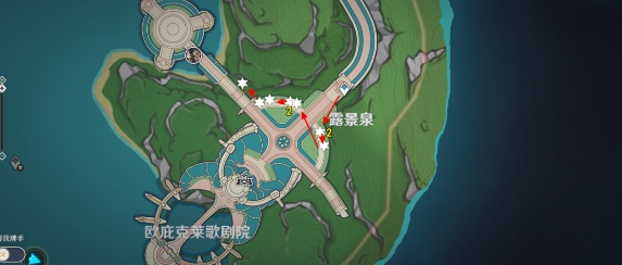 原神虹彩蔷薇位置路线图一览图七