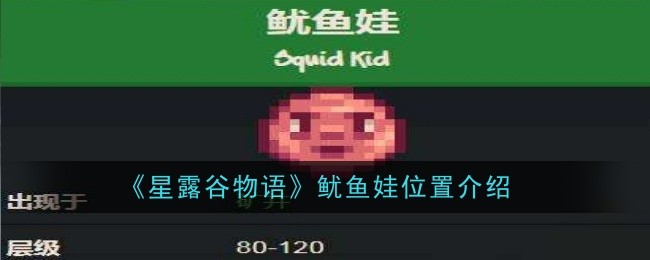 星露谷物语鱿鱼娃位置在哪-位置介绍