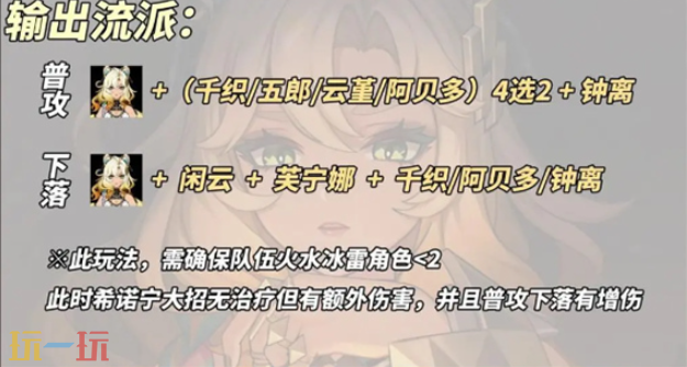 原神希诺宁输出流怎么养 希诺宁输出流养成攻略